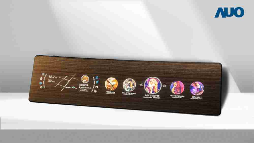 糖果派对研发全球最高穿透度达80%的AmLED木纹显示器，，，，可于使用时呈现高亮度、、、清晰可见的信息，，，并在不使用时回归为单纯的饰板，，，，节能兼具美观