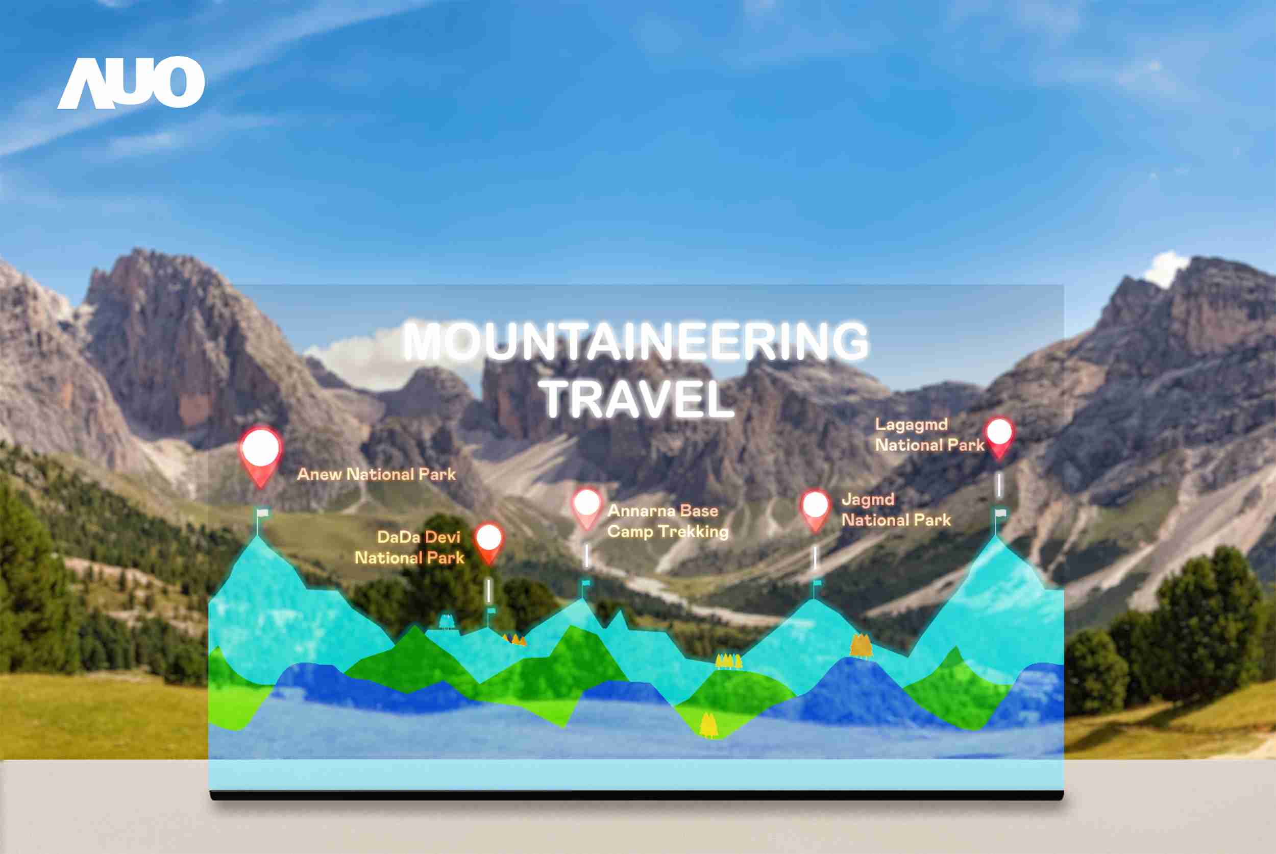 糖果派对展示全球单片尺寸最大(*)42吋透明Micro LED显示器拼接而成的〝64吋透明Micro LED显示器〞，，，，具备高透明度、、、1,000 nits高亮度、、、、广色域、、、、采用三边无边框的无缝拼接等多重特色，，呈现超高清、、、细腻画质而不遮挡后方视觉，，，，满足层峰需求，，，可广泛运用于零售、、艺术展览或商业空间等场域